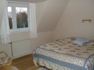 Soveværelse øverste etage bed and breakfast sønderborg